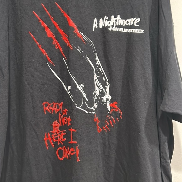 A nightmare on elm street graphic tee shirt sleeve crewneck plus size 3X T-shirt - Picture 3 of 4